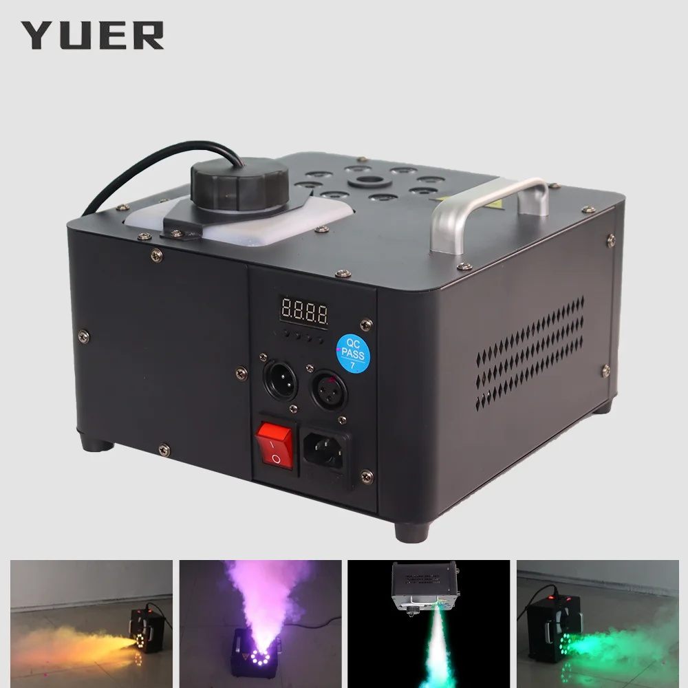

1500W Fog Machine RGB 3in1 Smoke Machine Stage Light DMX512 Remote Gas Column Haze Machine for DJ Disco Party wedding bar club