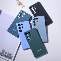 Soft TPU Mobile Phone Case Cover for Samsung Galaxy S25 Ultra/S25 Plus/S25 Ultra-thin Liquid Silicone Back Protective Shell S25+