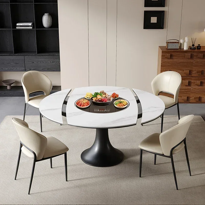 Design Nordic Dining Tables Italian Party Eating Round Kitchen Dining Tables Luxury Breakfast Tavolo Di Pranzo Furniture