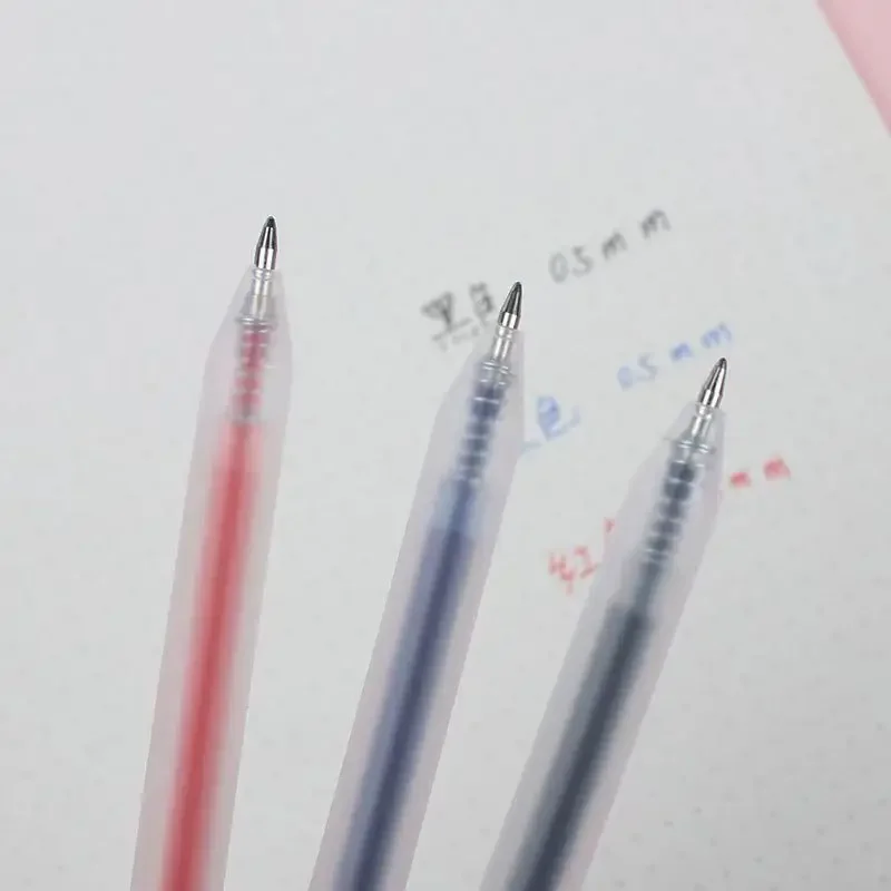 Conjunto de canetas de gel retráteis، 6/10 قطع، 0.5 مم، tinta preta/azulesferografia، scrita، scritatorioassinaturadenegos