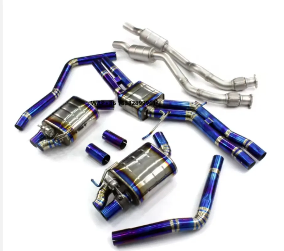 Titanium Alloy Valve Exhausted Systems for S6S7RS6RS7 C7 4.0T 2013-2015 Titanium Valvetronic Exhaust Pipe
