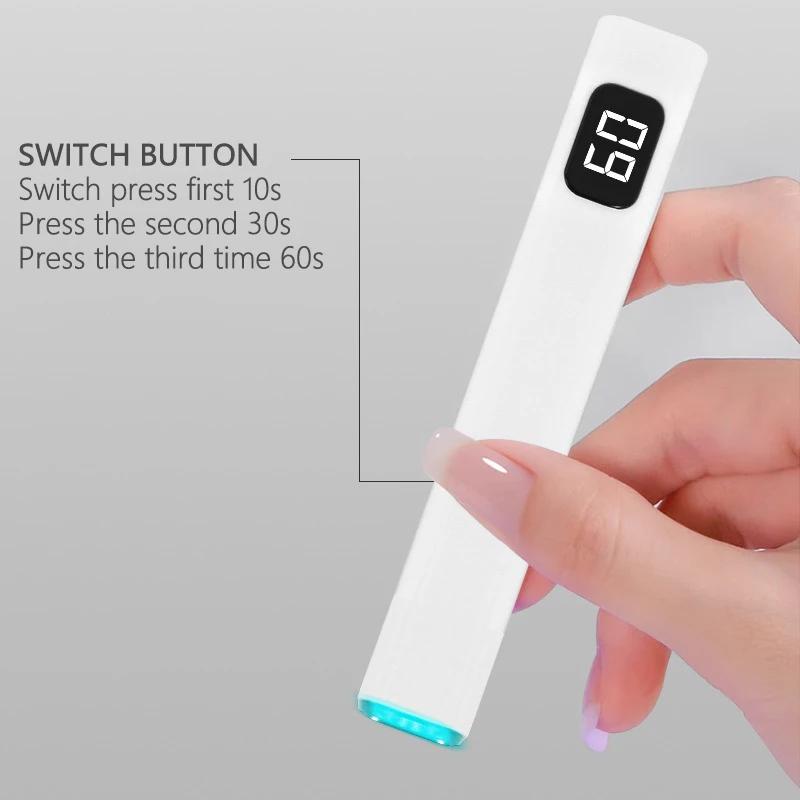 LULAA يده ضوء الأشعة فوق البنفسجية للأظافر شاشة LCD مع 3 الموقت اللاسلكي جل قابلة للشحن علاج سريع للفنانين المنزلية لتقوم بها بنفسك مانيكير