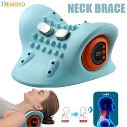 Electric Cervical Massager Spine Stretch Neck Shoulder Cervical Muscle Relaxation Device Shoulder Massag Pillow Spine Correction