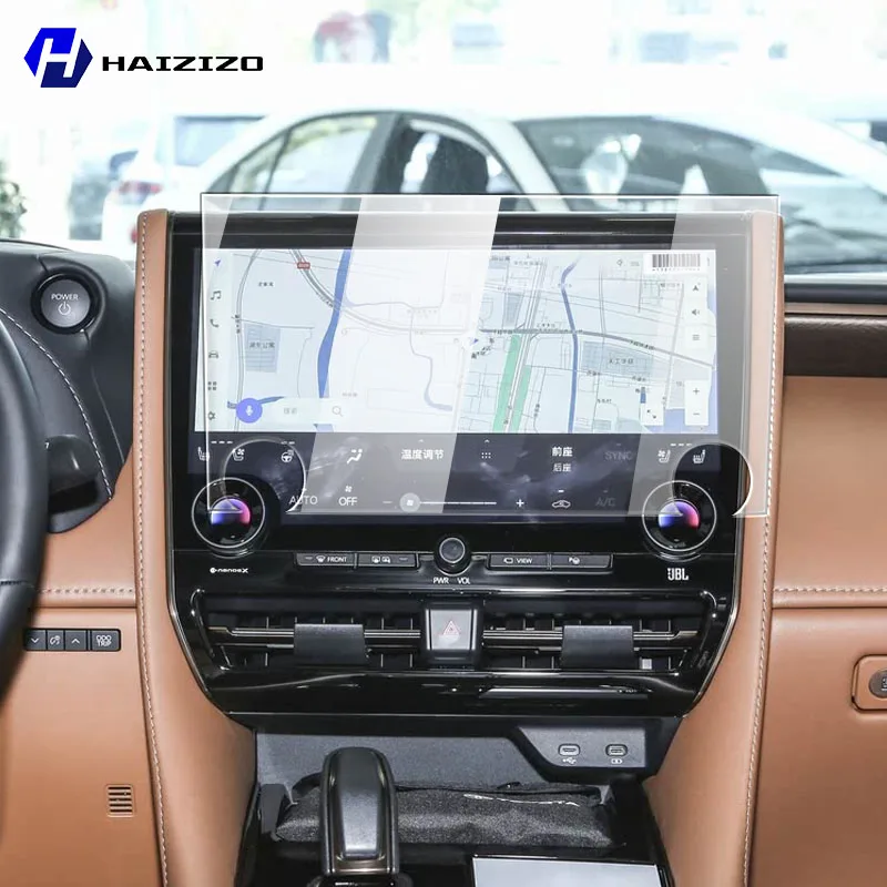 

For Toyota Alphard Vellfire 2024-2025 Car GPS navigation LCD screen tempered glass protective film anti fingerprint refit