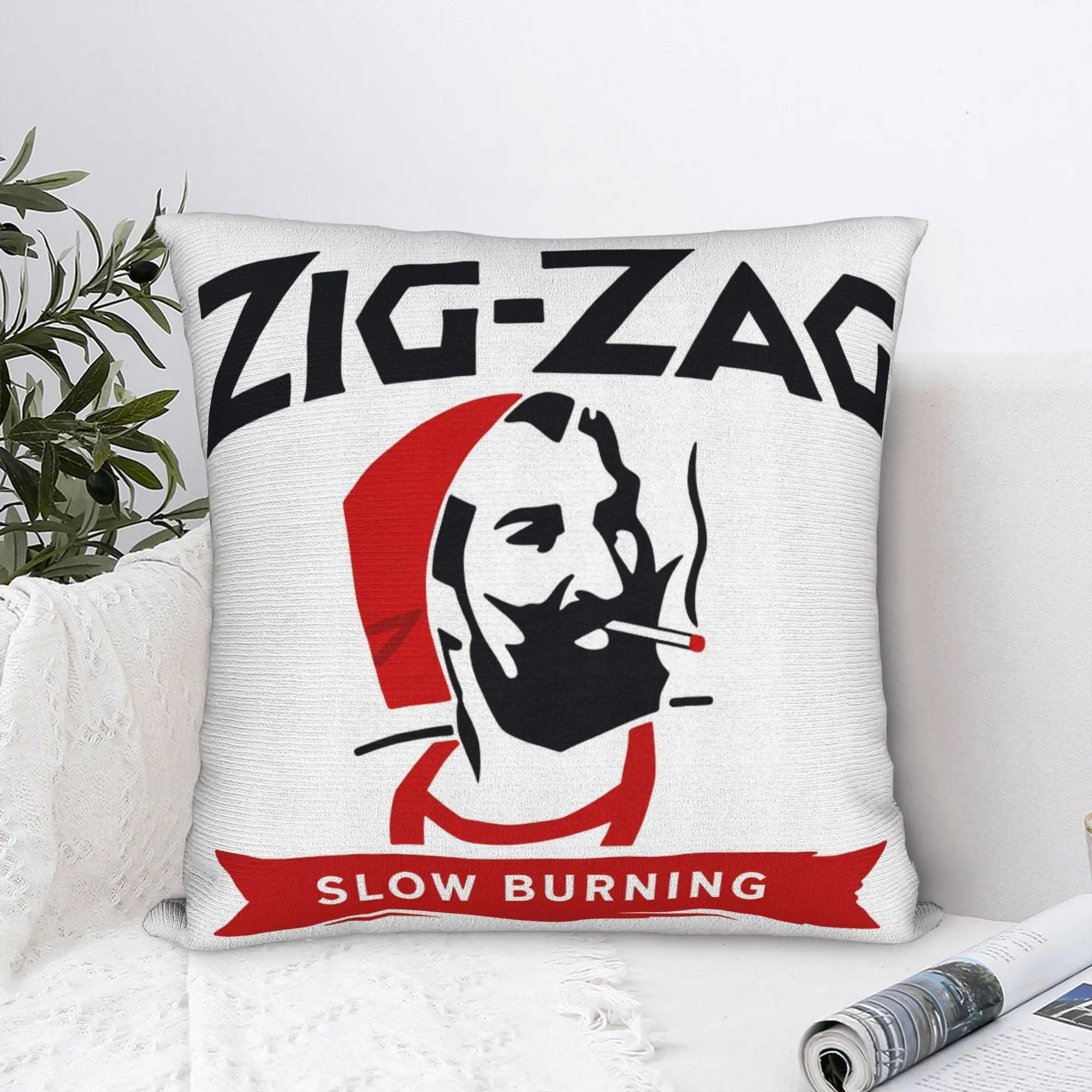 Zigs Zags Pillow Case  Print Pillow Cover For Sofa Bedroom Home Decor Funny Cushion Cover
