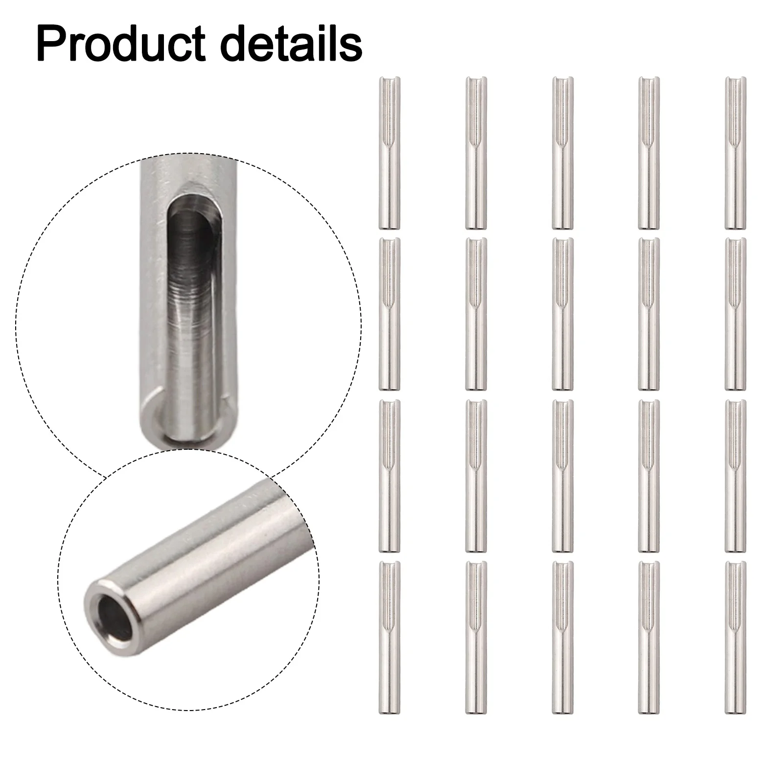 Invisible Terminal Hardware Kit 20pcs T316 Stainless Steel for 18inch Cable Railing Flexible Angle Compatibility