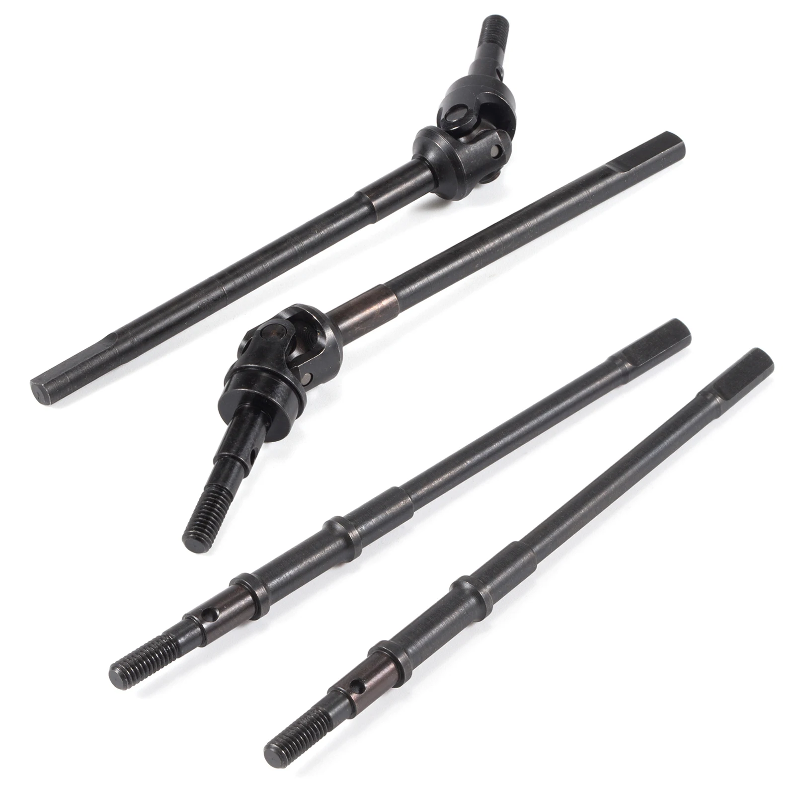 Conjunto de eixo universal de aço tratado termicamente e eixos traseiros para axial scx10 ii ar44 vanquish VS4-10 rockjock f9 eixo reto