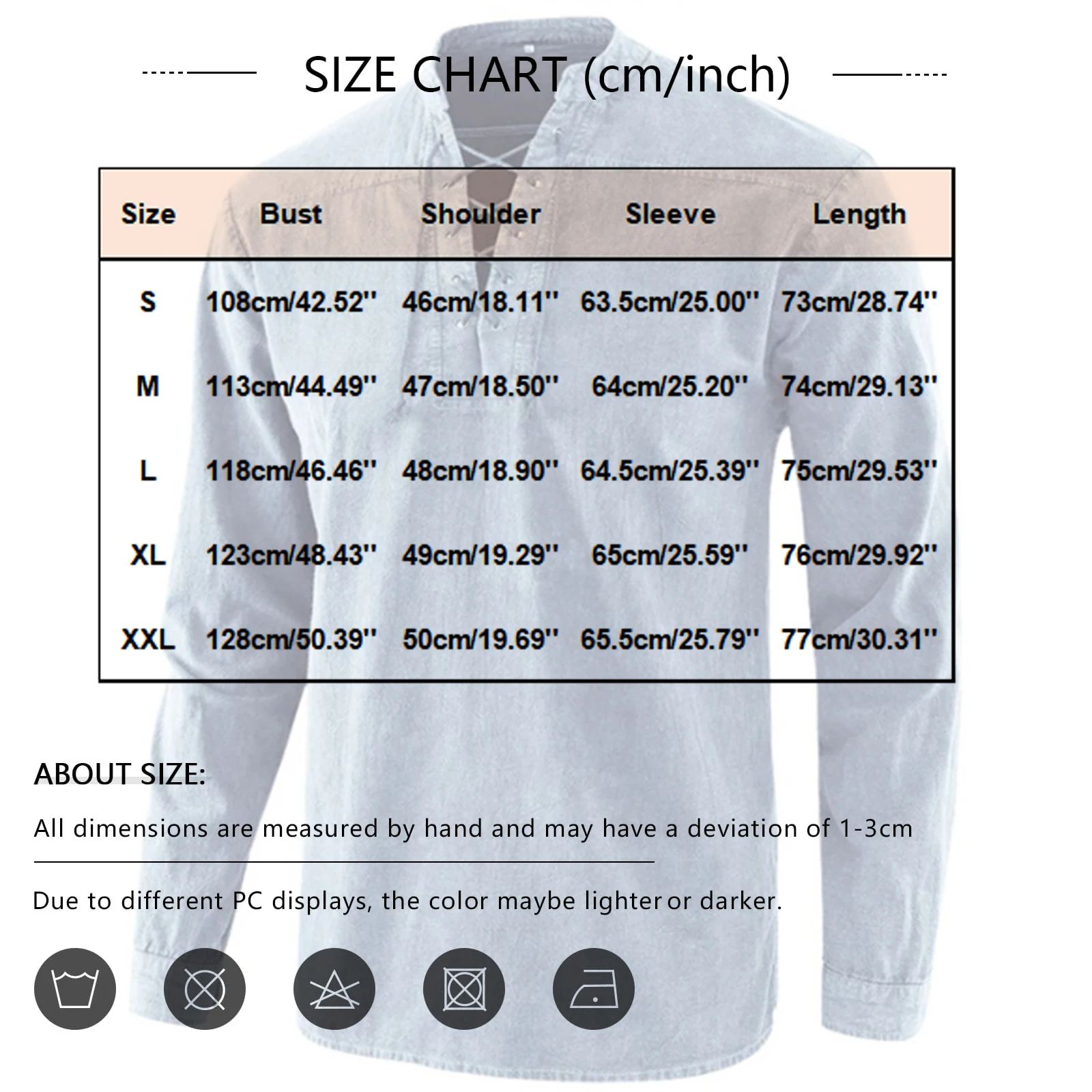 قميص رجالي كاجوال بلون سادة وياقة واقفة من الدانتيل بتصميم عتيق ملابس رجالية فضفاضة متعددة الألوان بلون سادة ومتعددة الاستخدامات ومريحة #6