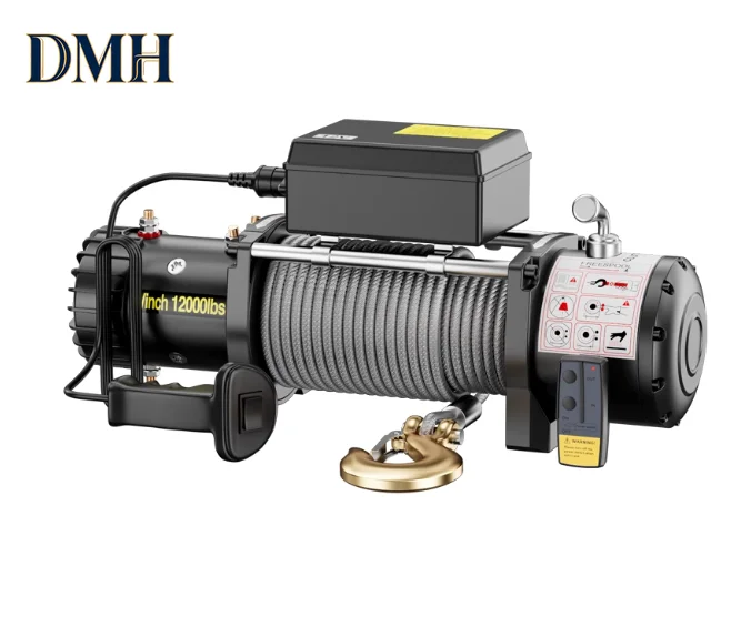 

Электрическая лебедка DMH 12В/24В для автомобиля, малый кран, внедорожное устройство самоспасения, электрический подъемник для эвакуации