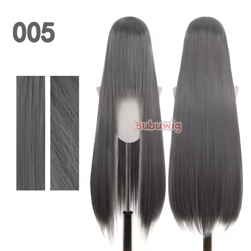 Bubuwig Synthetic Hair 100cm Long Straight Pure Color Cosplay Wigs Over 100 Colors Black White Red Blue Brown Wig Heat Resistant - Image 76