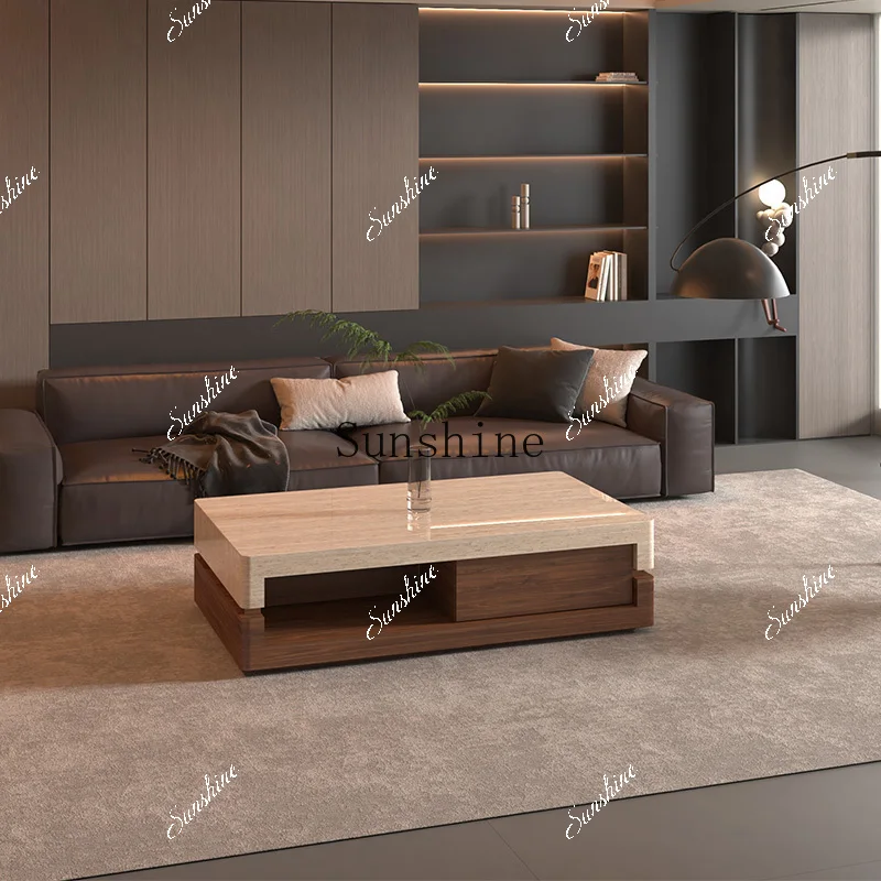 Coffee table living room home marble light luxury high-end minimalist new customizable furniture high-end  FT