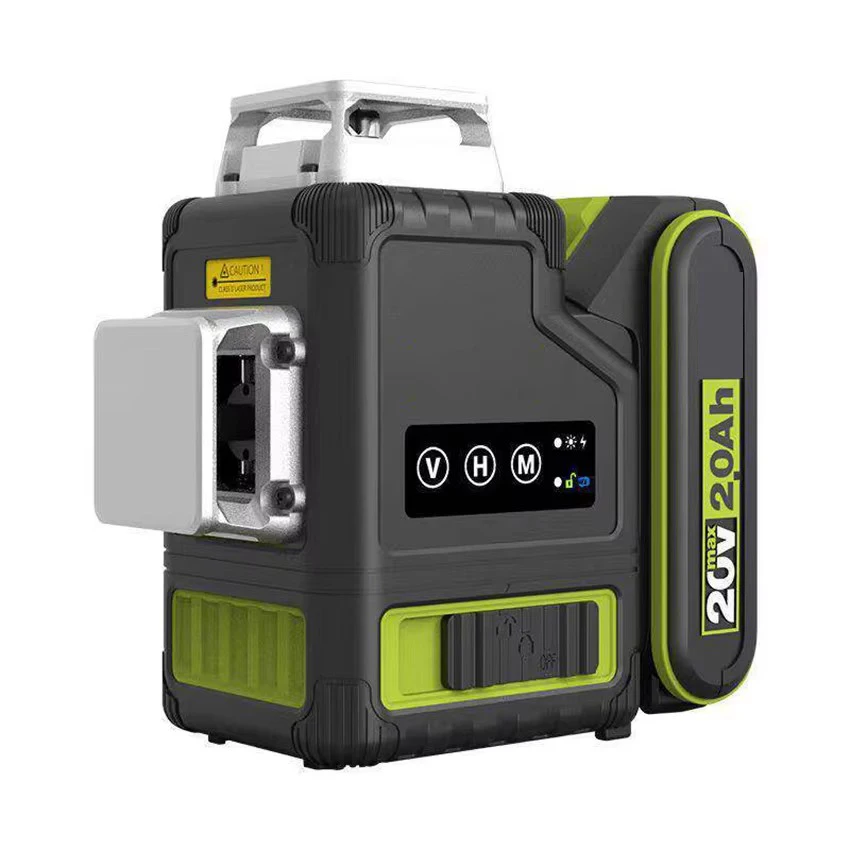 12-Line Laser Level WU005 Li-ion High-Precision Bright Thin Line Outdoor Infrared Laser Level 20V
