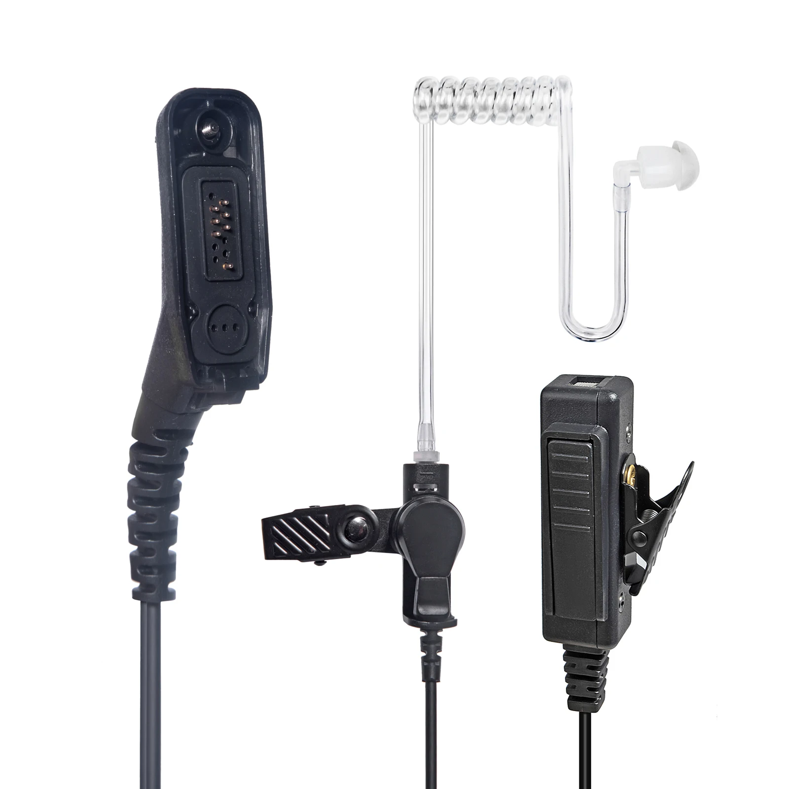 APX 6000 Earpiece with PTT XPR 7550e Headset Compatible for Motorola Radios APX 8000/7000/4000 XPR 7350e/7580e/7380e/7550/7350 - view 3