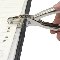 Puncher 6mm Aperture Metal Puncher Single Hole Puncher Manual Scraper Puncher 1-8 Pages of Paper