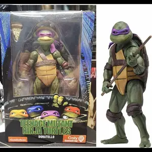 Dalam Stok Neca Turtles Klub Pizza Gaya Film 1990 Raphael Leonardo Michelangelo Donatello Tokoh Aksi Anime Model Mainan Hadiah 8 sosok kura-kura ninja mutan penjualan terbaik - №