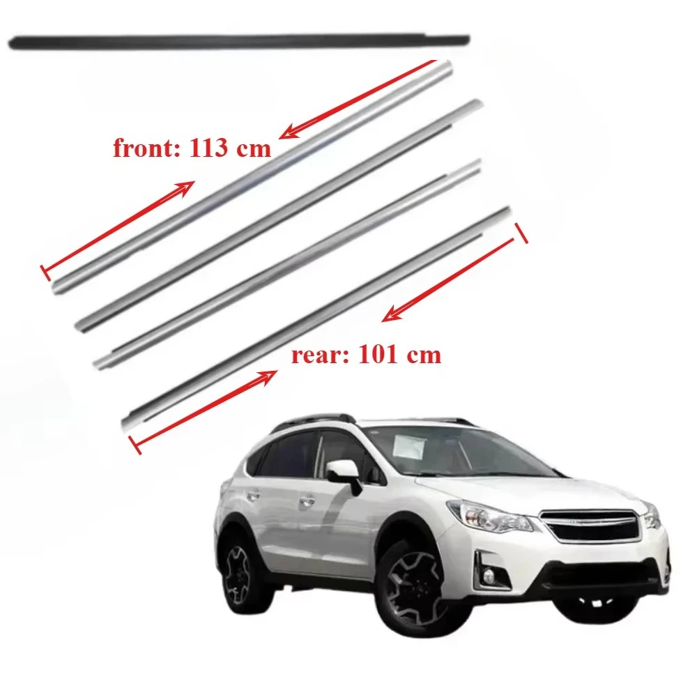 4 Pcs Black or Chrome Out Windows Glass Rubber for Subaru XV 2011-2017 62280-VA020 101cm for Levorg WRX STI 62280-VA030