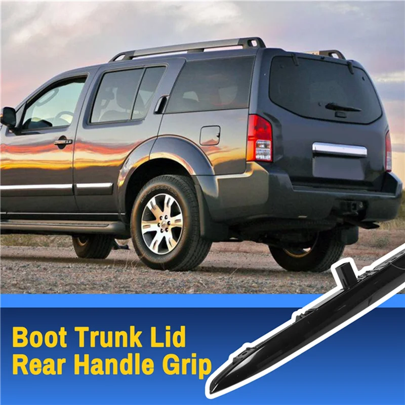 A17R-Car Trunk Lid Rear Handle Grip Tailgate Switch Handle With Light 51137170676 For BMW X5 E53 2000-2006