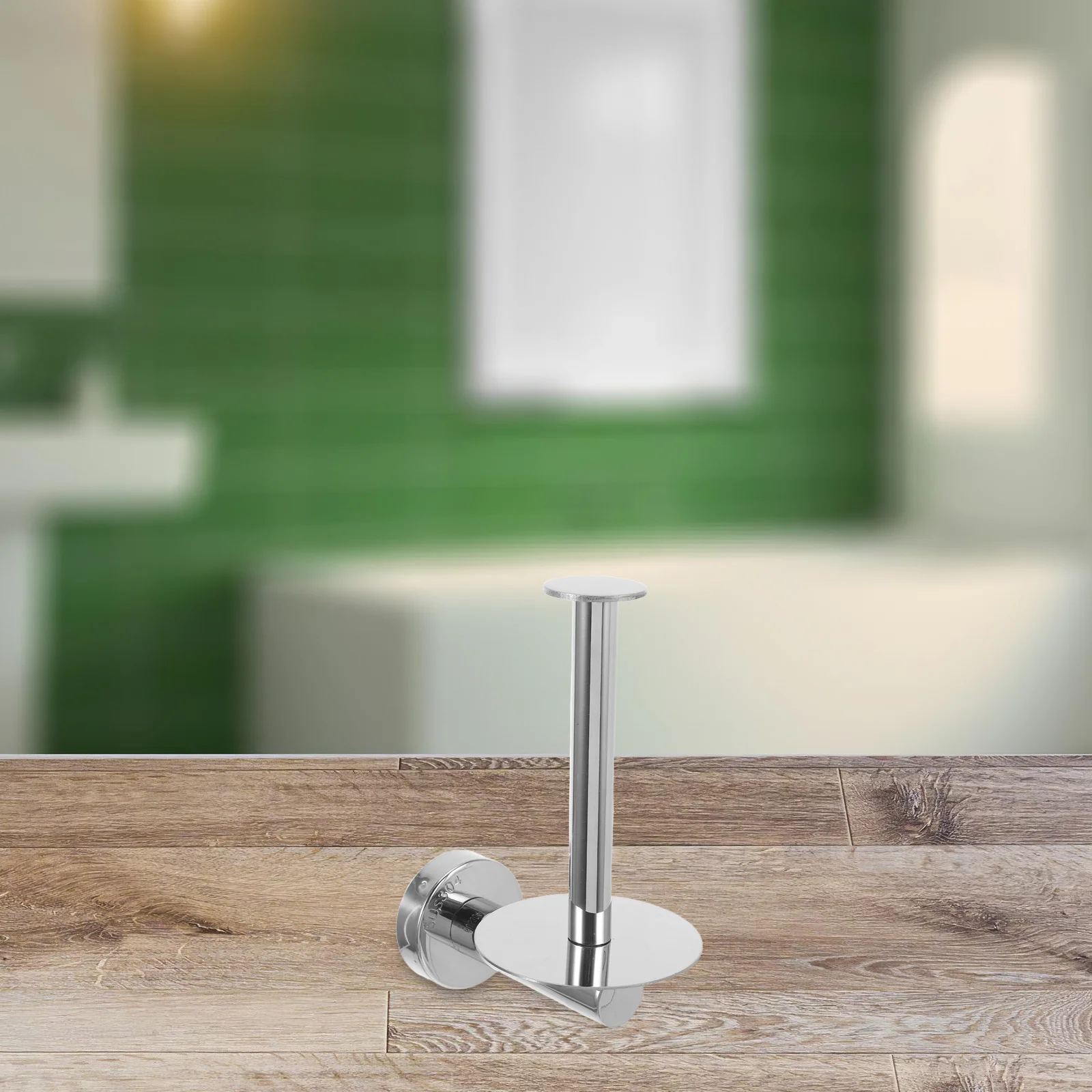 

Heavy Duty Paper Towel Holder Polished Stainless Steel Roll Dispenser for Home Restaurant Countertop Space Saving Tissue Storage