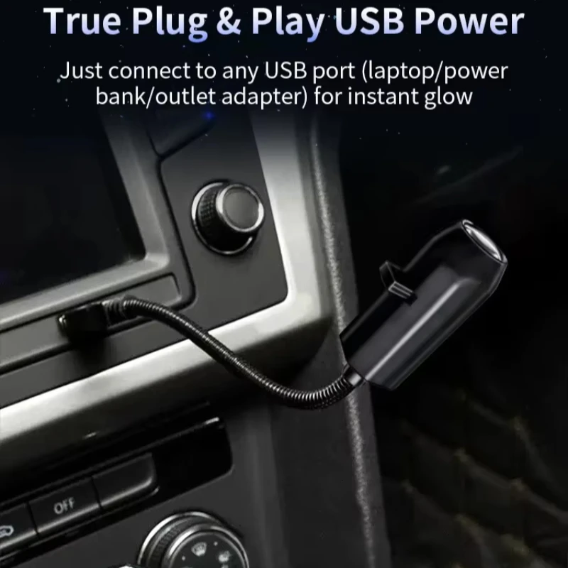 Portable Projector Lamp, USB Powered Night Light for Bedroom, Holiday Lighting Decor with Multiple Patterns, Indoor Ambient Lamp