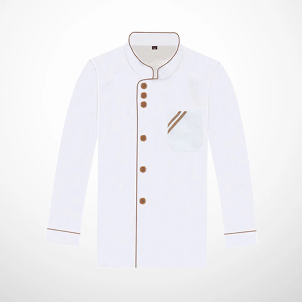 Veste à manches longues pour chef cuisinier, manteau décontracté, vestes attribuables, uniforme alimentaire