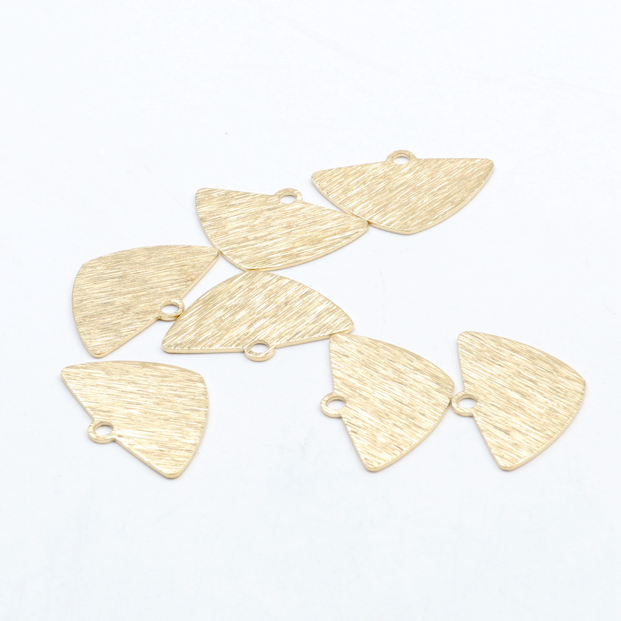 Hammered Raw Brass Wavy Heart Charms,Findings Accessories For Diy Earrings Necklace Bracelet Jewelry Making,17.5x25mm -RB1514