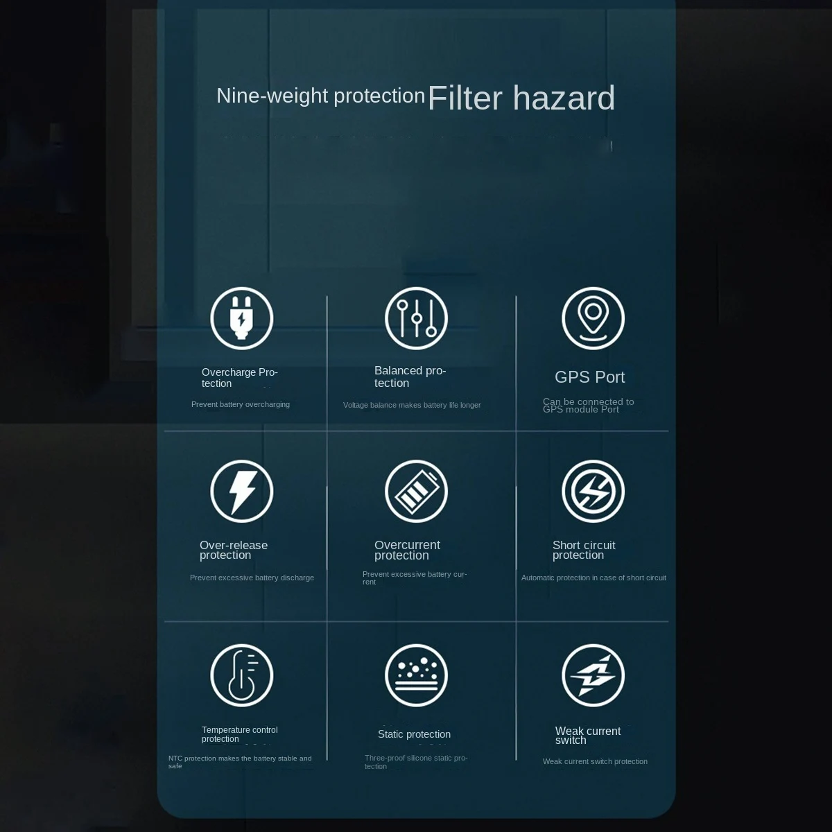 

ABRJ-24S 72V 80A Lifepo4 Battery Protection Board Same Port With Equalization Temperature Control BMS Battery Board (80A)
