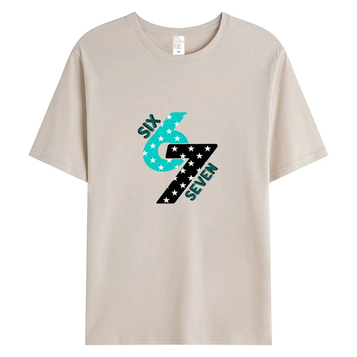 

Summer Women T Shirts 100% Cotton Short Sleeve T-shirt 2026 New 67 Graphic Tee Woman Tshirt Clothing Female Oversized Tops