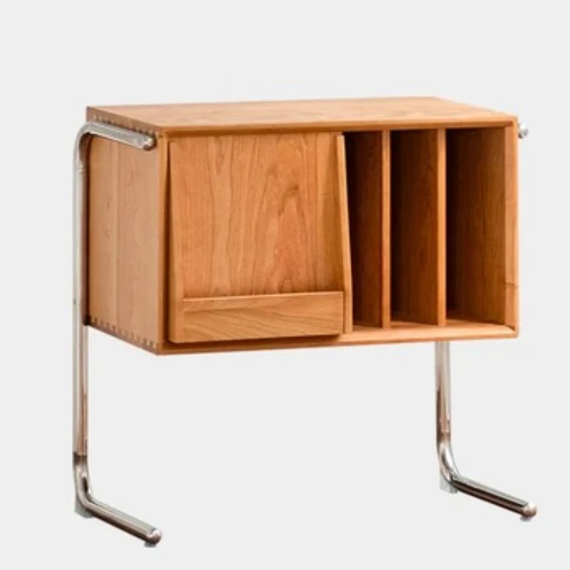 

Nordic Solid Wood Small Side Cabinet Medieval Magazine Cabinet Japanese Multifunctional Sofa Locker