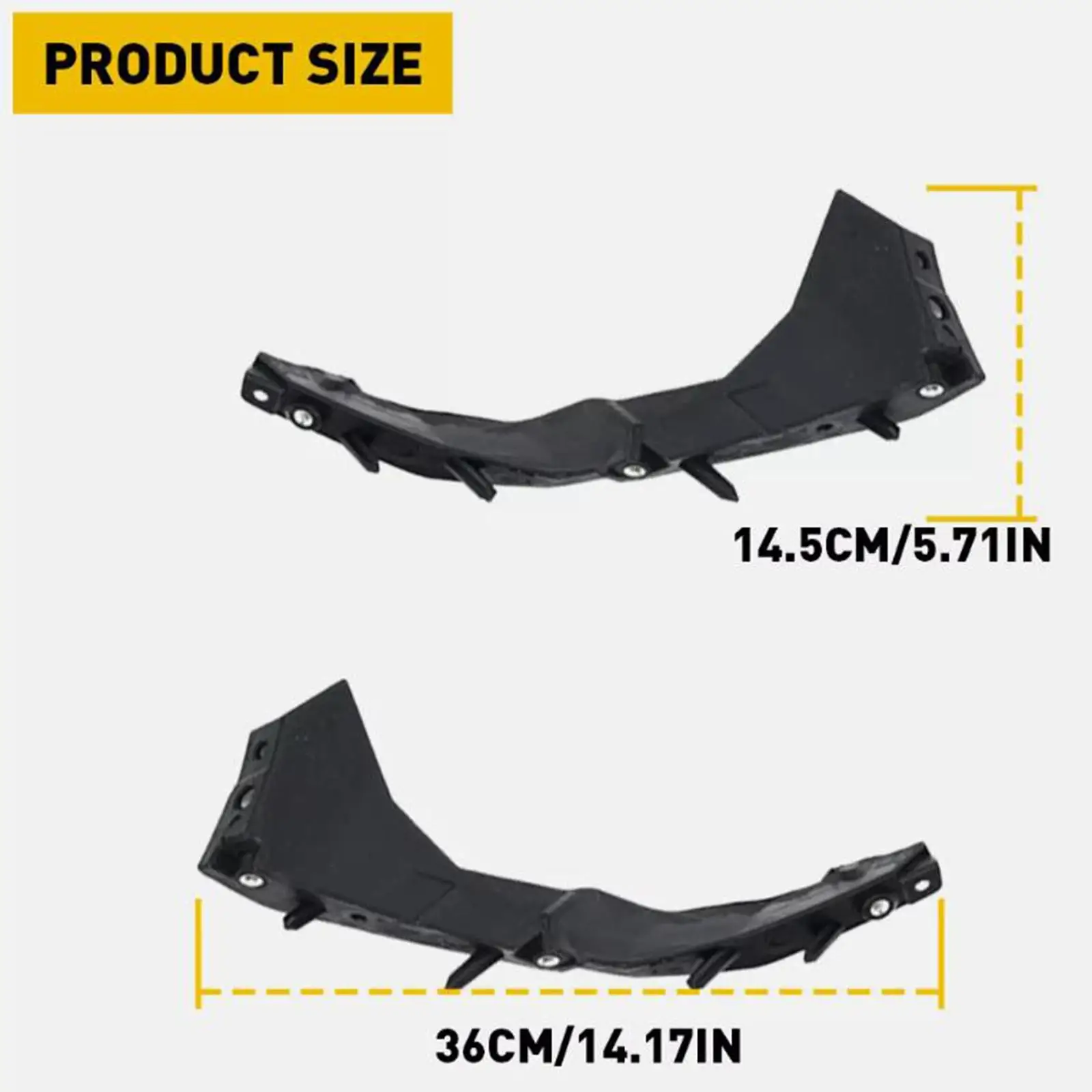 

ABS Plastic Car Front Bumper Brackets Upgrade Support Replacement for Dodge Charger 2015-2021 Left Right Side