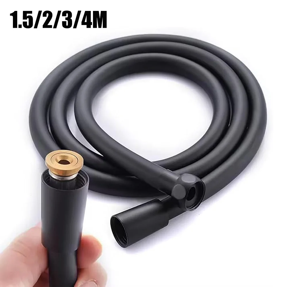 1.5m/2m/3m/4m PVC Handheld Shower Head Hose Anti-twist Bathroom Pipe Extra Long Water Pipe High Quality Shower Hose