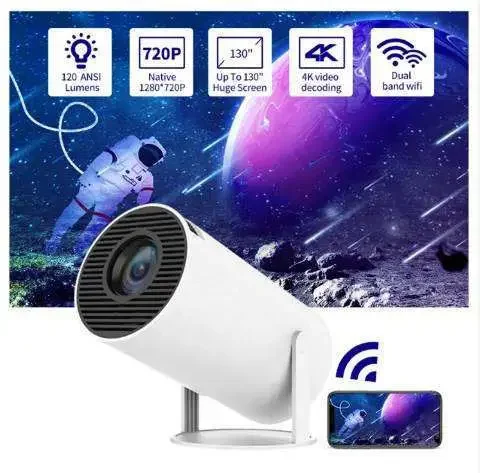 Hot Selling Hy300 Draagbare Mini Outdoor Projector Smart Home Android 11 Lcd Projector Presentatie Gegevens Tonen