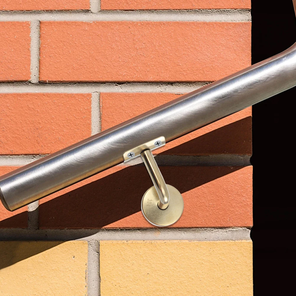 

2 Pcs Staircase Handrail Bracket for against The Wall Support Brackets Stainless Steel