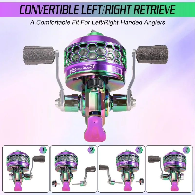 Sougayilang รอกตกปลาแบบหมุน3.9:1ความเร็วสูงมือซ้ายและขวาสามารถใช้แทนกันได้กับ PE braided เอ็นตกปลาเพสก้า