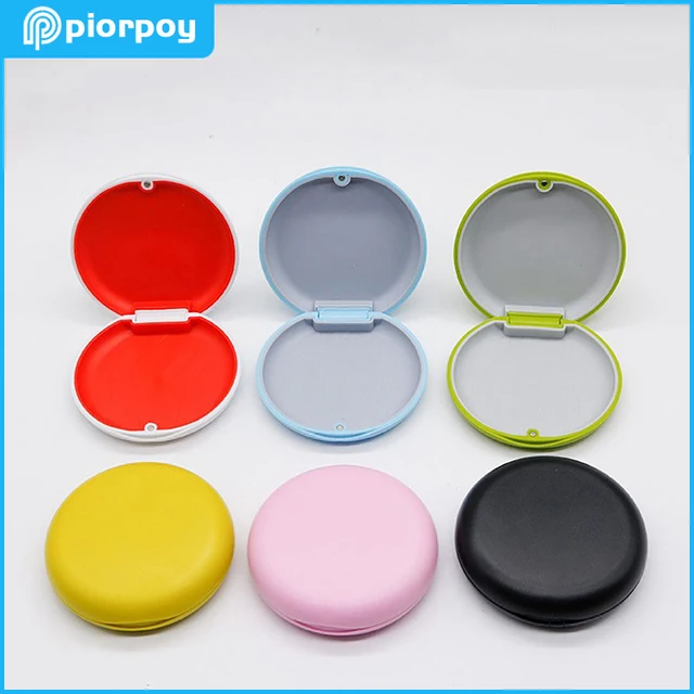 PIORPOY 1 szt. Etui ortodontyczne Dental Retainer Box Case magnetyczny Aligner ochraniacz na usta higiena jamy ustnej pielęgnacja jamy ustnej organizator proteza nowość