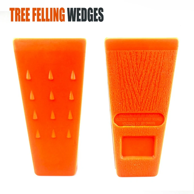 2Pcs Logging Wedge Nail Logging Tool Chainsaw Cutting Aid Plastic Logging Bolt Chainsaw Replacement Parts Accessories