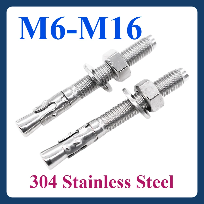 

M6 M8 M10 M12 M16 304 Stainless Steel Expansion Screws -Motorcycle Bearing And Seal Kit Blow-Up Screw Loose Nut Expansion Bolt