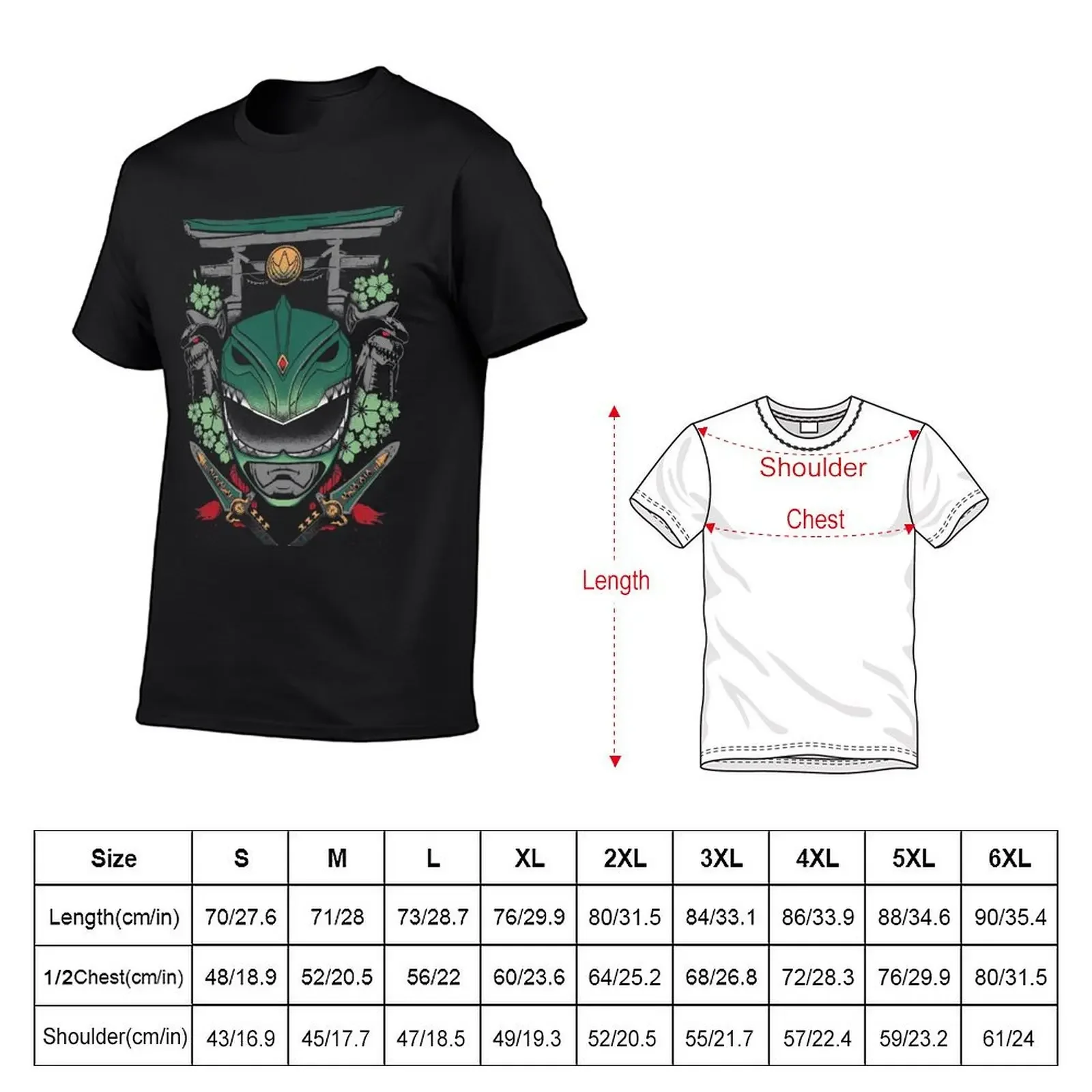 Green Power Ranger T-Shirt boys animal print cute clothes vintage graphic tee tee shirts for men