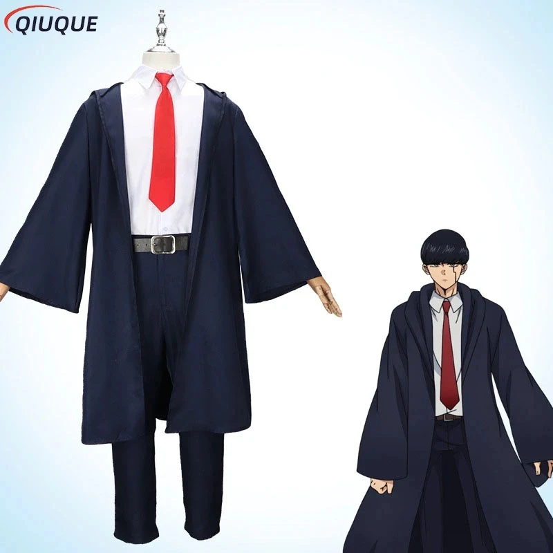 ☆ Disfraz de Cosplay YunCos Mashle Magic Muscles Lemon Irvine Mash Burnedead, Traje Azul Marino para Hombres y Mujeres, Juego de Rol Anime O ☆