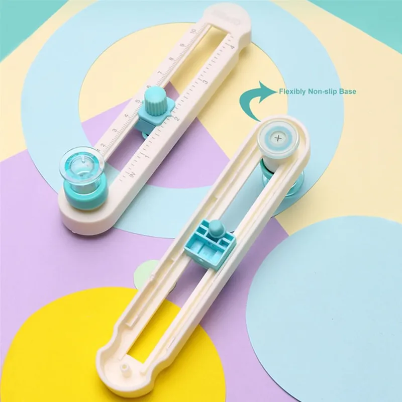 Kaluofan Circle Paper Cutter , Adjustable Any Size 2-20CM DIY Circle Cutters for Crafts, with Bottom Blade Guard