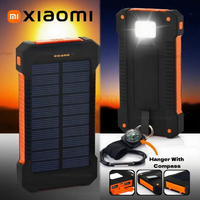 Xiaomi 20000mah Solar Power Bank Large Capacity Fast Charging Silicon Solar Panel Portable External Battery Outdoor Essential