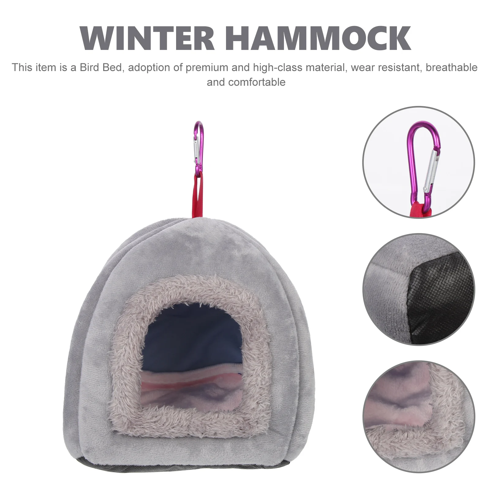 

Bird's Nest Hammock Thermal Kit Agapornis Cage Cockatiel Sleeping Hanging Warm Indoor Parrot Parakeet Hideaway Bed Winter