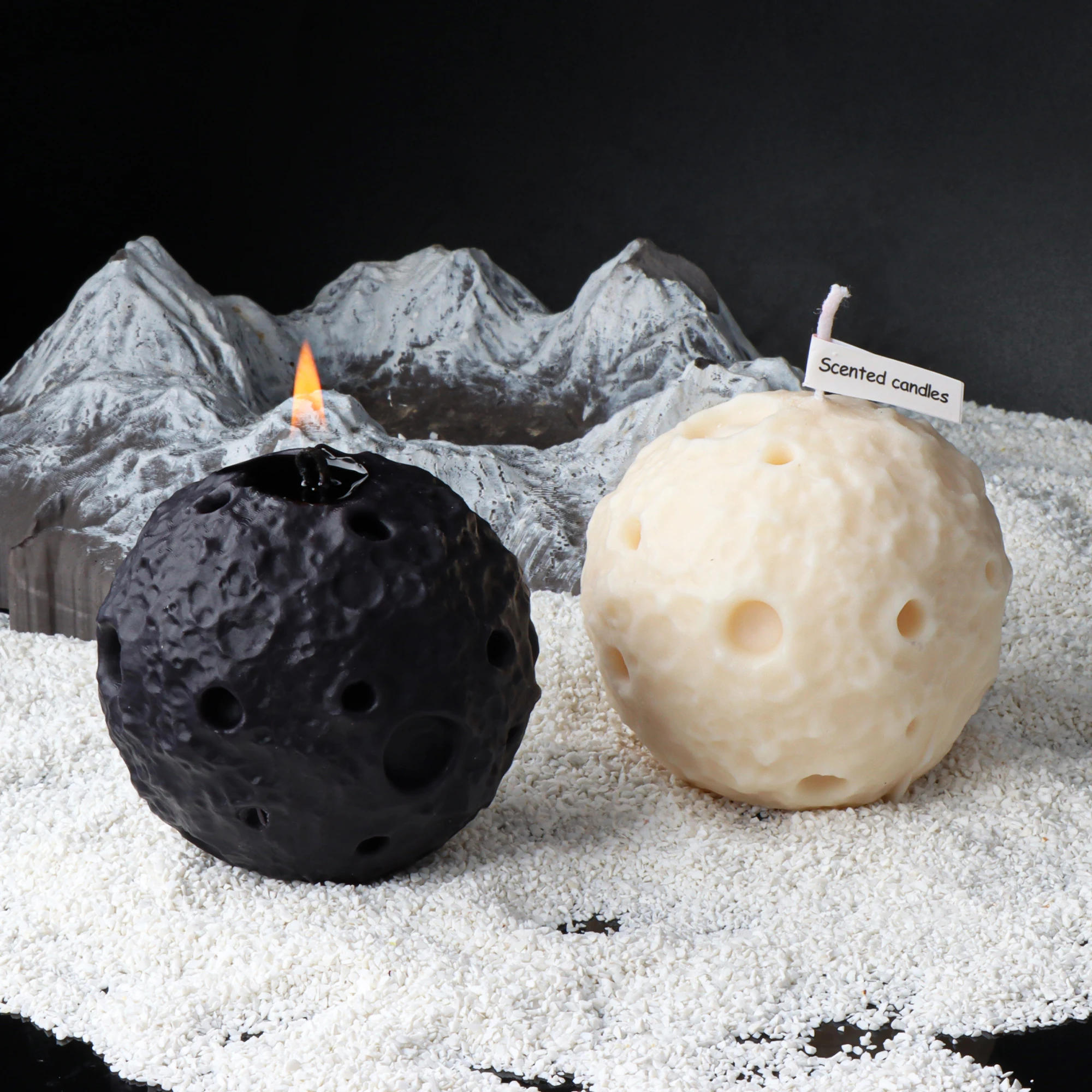 Creative Gifts Moon Shaped Candles Soy Wax Candle Set Perfec