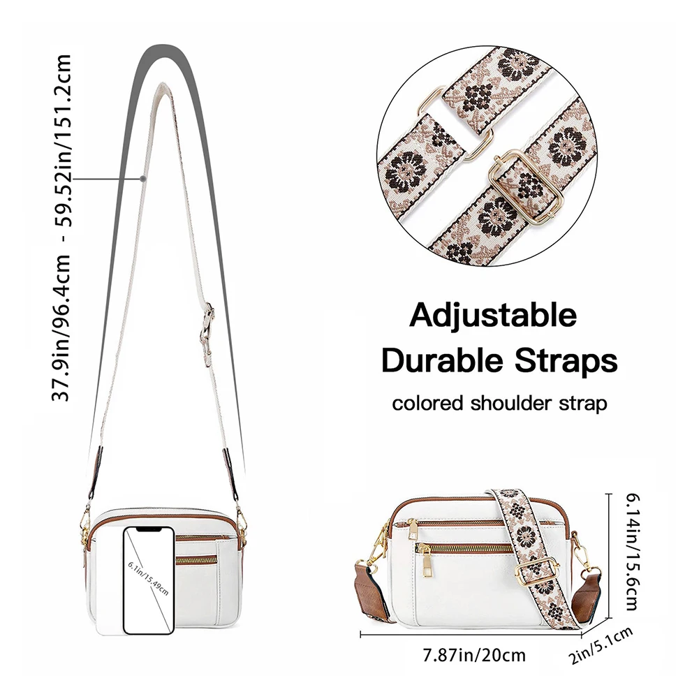 Bolsa tiracolo feminina pequena e elegante, quadrada, de couro sintético, com alça larga, casual, para lazer, para o dia a dia, namoro