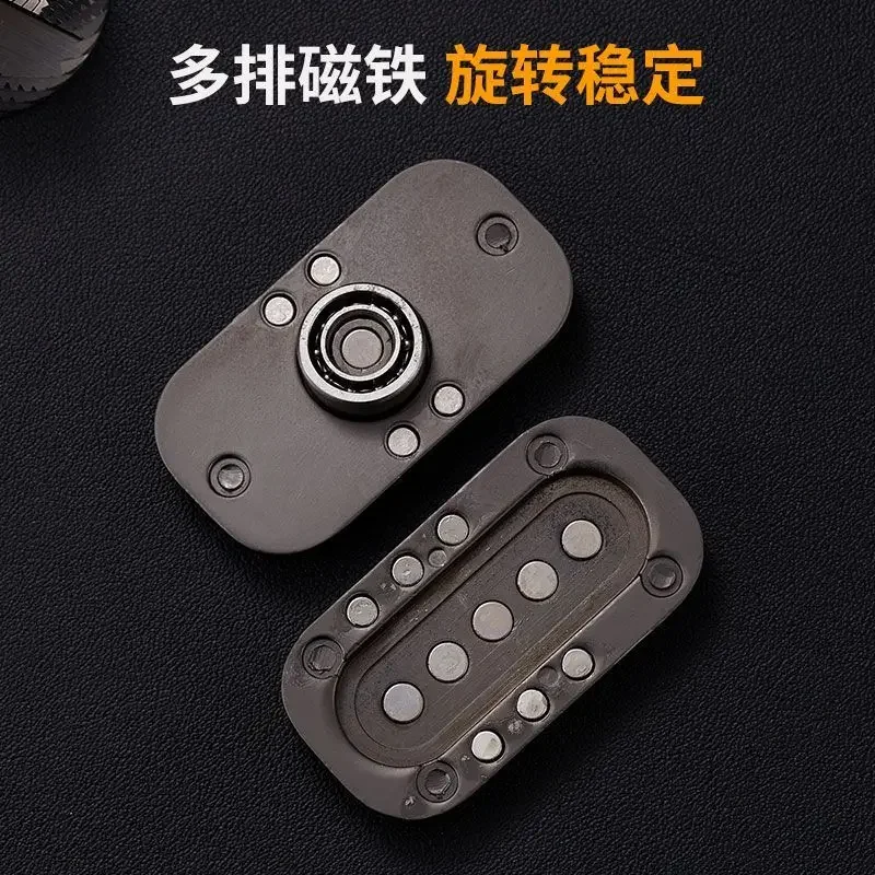 Sowa Push Slider Fidget Slider Toy Adult Metal Fidget Toy Finger Push Spin Coins Decompression Toys EDC Gear Haptic Slider Gift