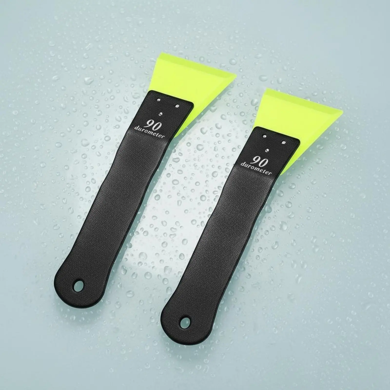 2 Pieces Mini Squeegee Long-Lasting PPF Scraper Window Tint Installation Tool Versatile Vinyl Wrap Applicator Matte Black Coated view 5