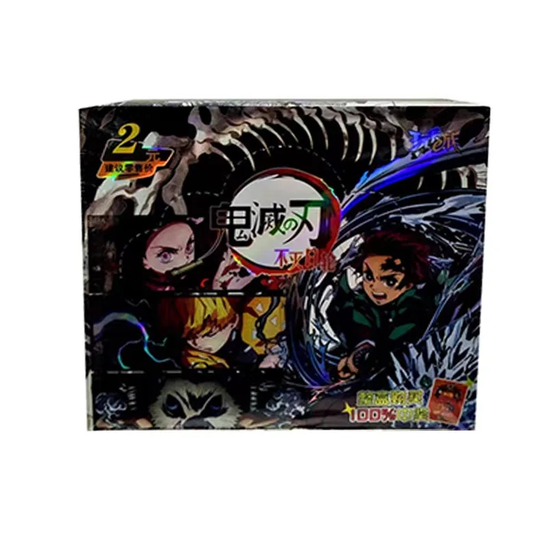 Baru Demon Slayer Kartu Anime Tcg hobi koleksi Kamado Tanjirou anak-anak \'s papan permainan pertempuran mainan hadiah ulang tahun