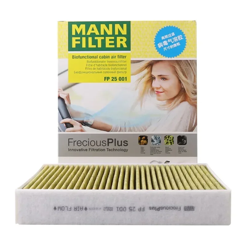 MANNFILTER FP25001 Cabin Air Filter For ALPINA B. BOVENSIEPENB4 BMW Series 1 2(F22 F23 F87) 3(F30 F31 F80) 4(F32) 64119237555