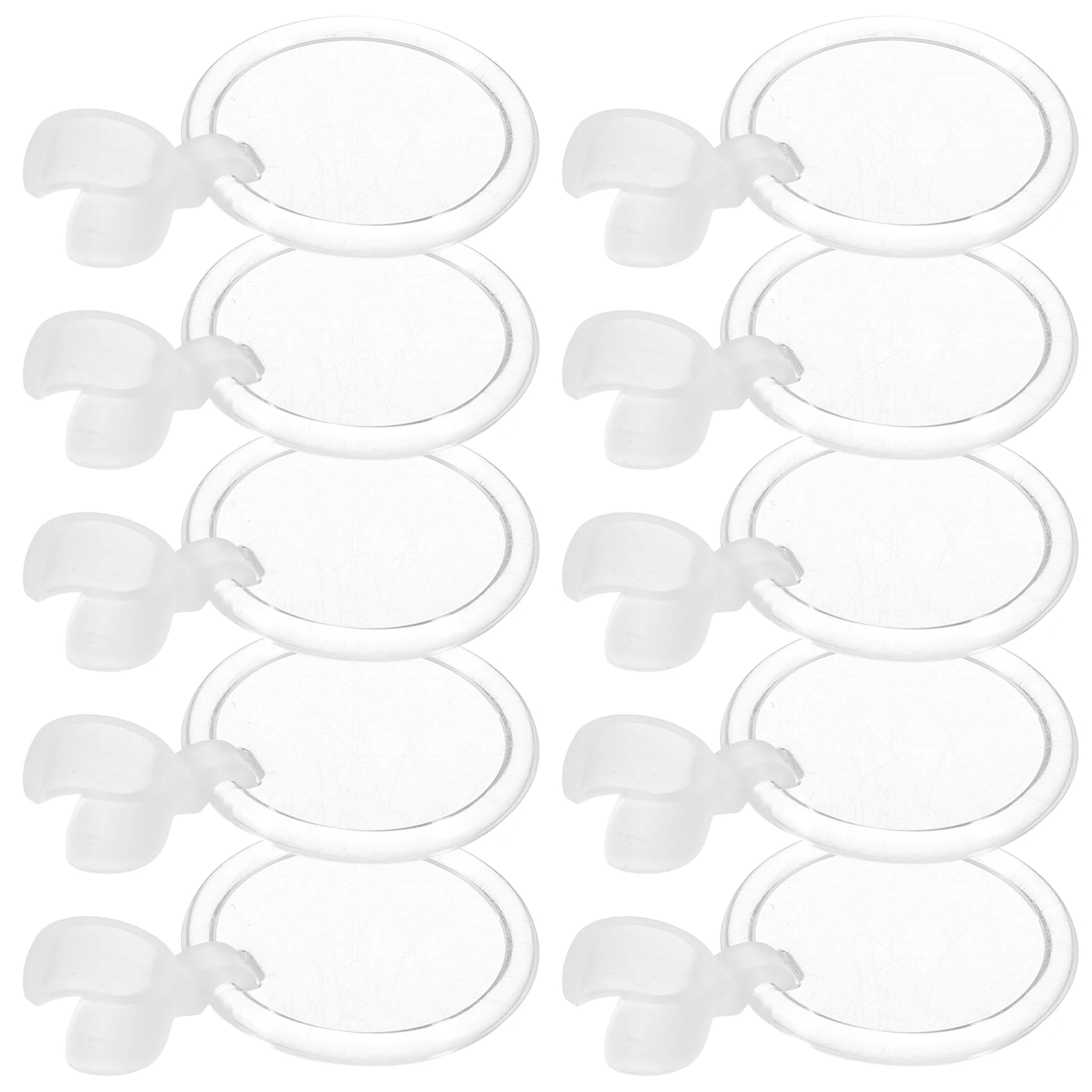 

10pcs Magnifying Glass Enlarging Lens Acrylic Scoop Clean Wax Removal Safe Reliable Adjustable Magnifier Portable