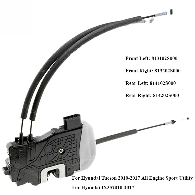 

814102S000 814202S000 New Door Lock Latch Actuator Front Rear Right Left For 2011-2015 IX35 Tucson 813102S000 813202S000