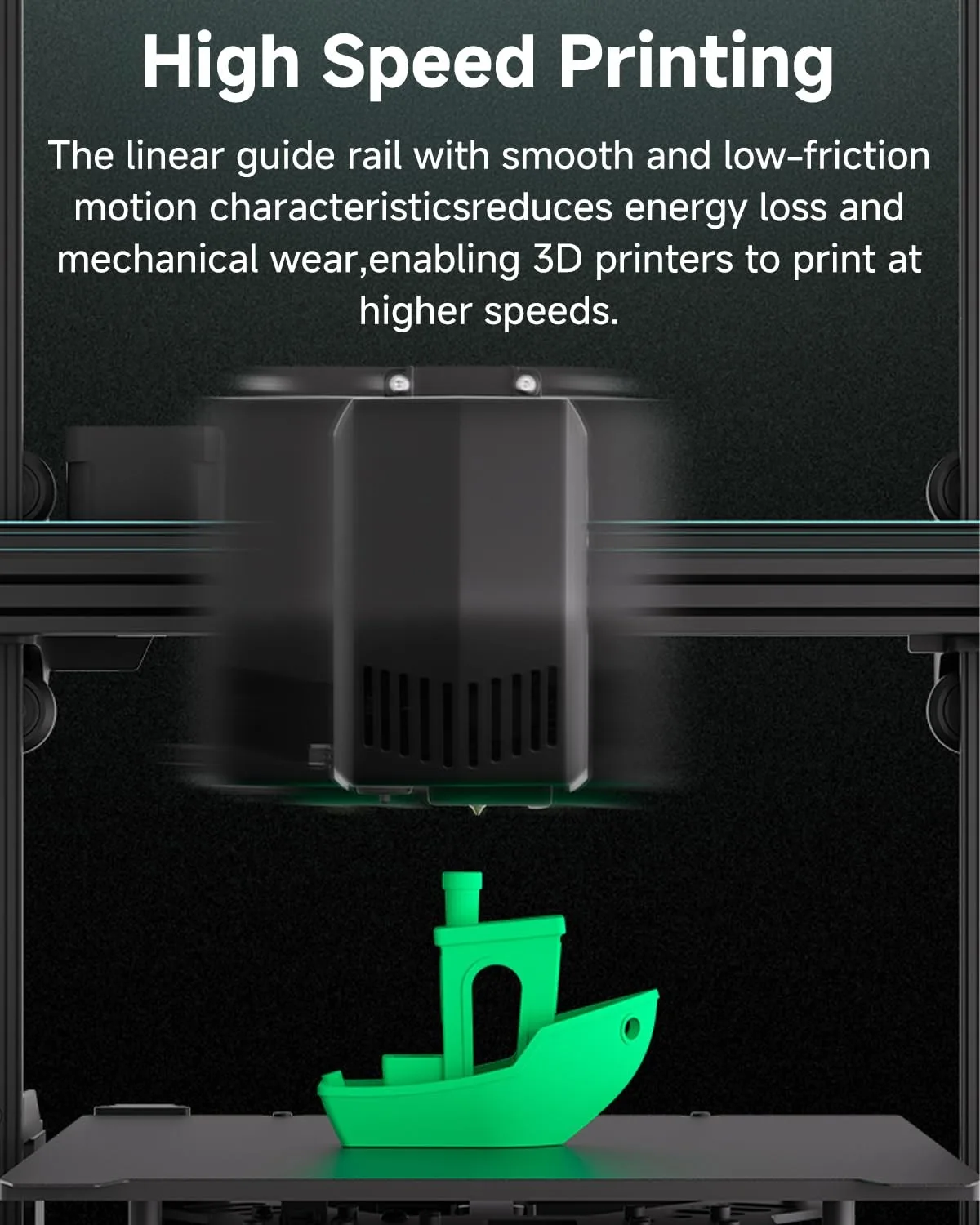 Creality atualização oficial ender 3 v3 se kit de trilho linear, mgn12 impressão de alta precisão 280mm comprimento do trilho deslizante peças de impressora 3d